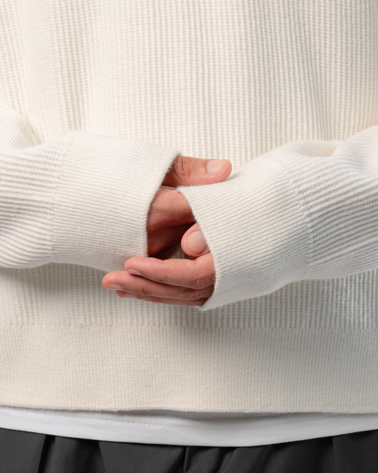 White Quarter Zip