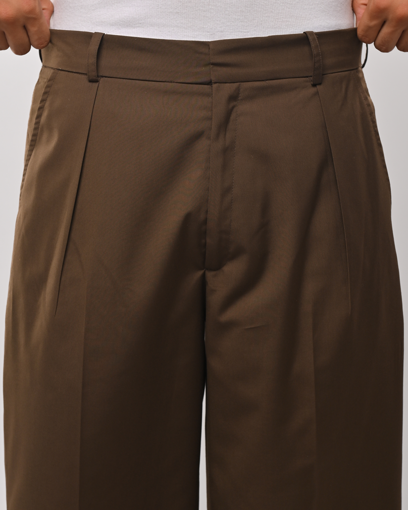 Brown tailored pants