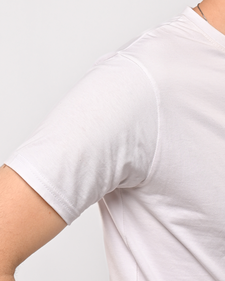 Basic white T-shirt slim fit