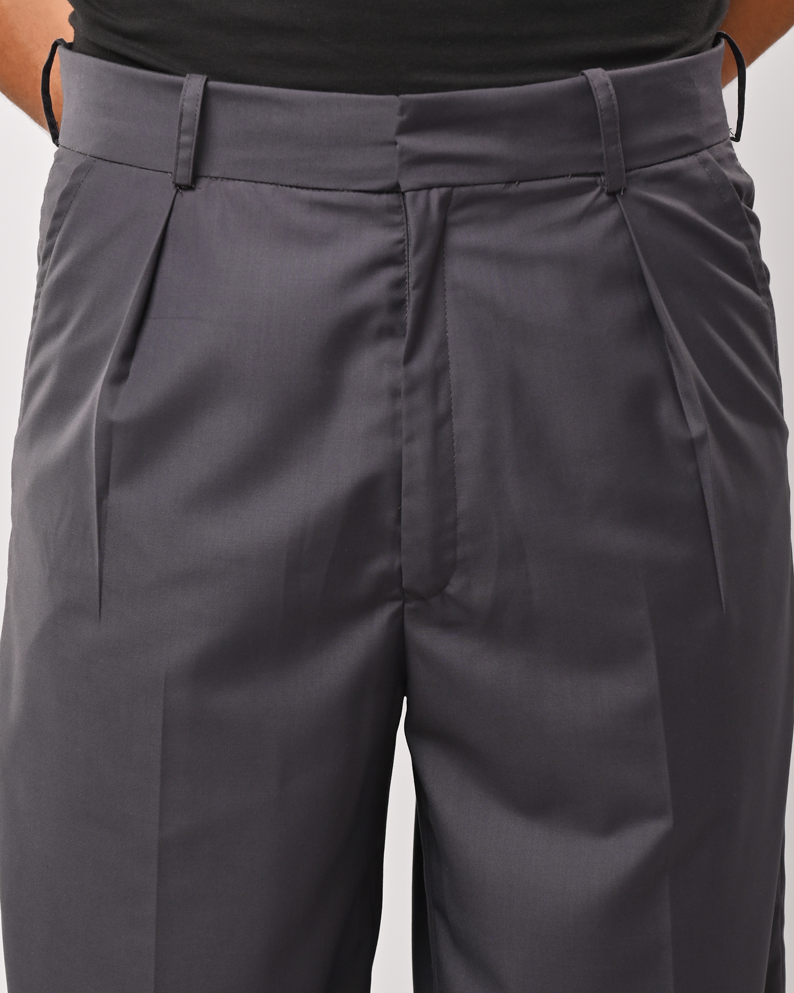 Gray tailored pants