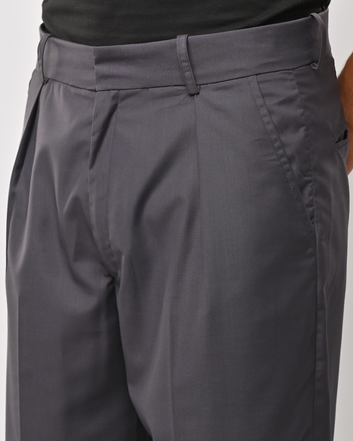 Gray tailored pants